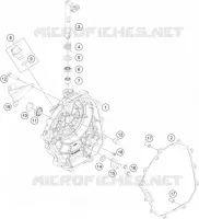 CARTER EMBRAYAGE pour KTM 200 DUKE ORANGE ABS - IKD de 2020