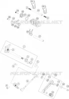MECANISME DE SELECTION DE VITESSES pour KTM 200 DUKE ORANGE ABS - IKD de 2020