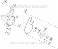 POMPE A EAU pour KTM 200 DUKE ORANGE ABS - IKD de 2020