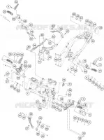 CADRE pour KTM 200 DUKE WHITE ABS - B.D. de 2020