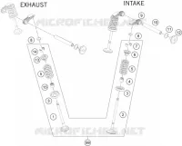 SOUPAPES pour KTM 200 DUKE WHITE ABS - B.D. de 2020