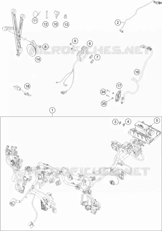 FAISCEAU ELECTRIQUE KTM MOTO 690 2021 ENDURO  690 ENDURO R