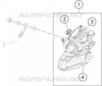 ETRIER DE FREIN AR pour KTM 250 ADVENTURE BLACK de 2021