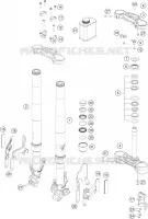 FOURCHE / T DE FOURCHE pour KTM 250 ADVENTURE BLACK de 2021