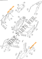 CACHES LATERAUX pour KTM 390 ADVENTURE WHITE - CKD de 2021