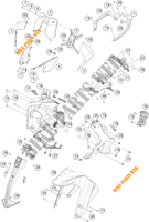 PLASTIQUES pour KTM 390 ADVENTURE WHITE - CKD de 2021