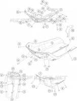 COUVERCLE pour KTM 390 ADVENTURE WHITE - IKD de 2021
