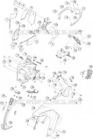 PLASTIQUES pour KTM 390 ADVENTURE WHITE - IKD de 2021