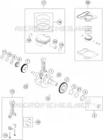 VILEBREQUIN / PISTON pour KTM 390 ADVENTURE WHITE - IKD de 2021