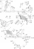 CIRCUIT DE REFROIDISSEMENT pour KTM 390 ADVENTURE WHITE de 2020