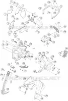 PLASTIQUES pour KTM 390 ADVENTURE WHITE de 2020