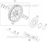 ROUE AVANT pour KTM 390 ADVENTURE WHITE de 2020