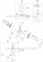 VILEBREQUIN / PISTON pour KTM 390 ADVENTURE WHITE de 2020