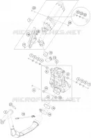 ECHAPPEMENT pour KTM 390 ADVENTURE ORANGE de 2020