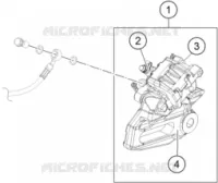 ETRIER DE FREIN AR pour KTM 390 ADVENTURE ORANGE de 2020
