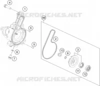 POMPE A EAU pour KTM 390 ADVENTURE ORANGE de 2020