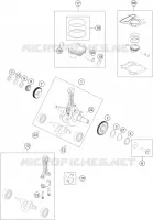 VILEBREQUIN / PISTON pour KTM 390 ADVENTURE ORANGE de 2020