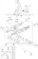 BRAS OSCILLANT  pour KTM 390 ADVENTURE WHITE - CKD de 2020