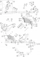 CIRCUIT DE REFROIDISSEMENT pour KTM 390 ADVENTURE WHITE - CKD de 2020