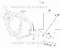 BEQUILLE LATERALE / CENTRALE pour KTM 125 XC de 2021