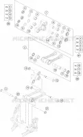 BIELLETTE D'AMORTISSEUR PRO LEVER pour KTM 125 XC de 2021