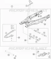 BRAS OSCILLANT  pour KTM 125 XC de 2021