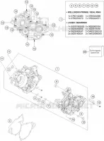 CARTER MOTEUR pour KTM 125 XC de 2021
