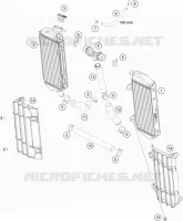 CIRCUIT DE REFROIDISSEMENT pour KTM 125 XC de 2021