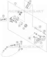 ETRIER DE FREIN AR pour KTM 125 XC de 2021