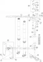 FOURCHE / T DE FOURCHE pour KTM 125 XC de 2021