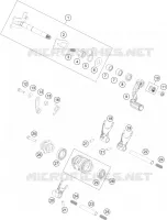 MECANISME DE SELECTION DE VITESSES pour KTM 125 XC de 2021