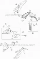 PLASTIQUES pour KTM FREERIDE E-XC de 2021