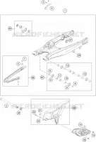 BRAS OSCILLANT  pour KTM 500 EXC-F SIX DAYS de 2021