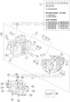 CARTER MOTEUR pour KTM 500 EXC-F SIX DAYS de 2021