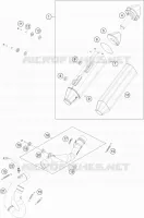 ECHAPPEMENT pour KTM 500 EXC-F SIX DAYS de 2021
