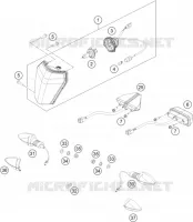 PHARE / FEU ARRIERE pour KTM 500 EXC-F SIX DAYS de 2021