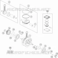 VILEBREQUIN / PISTON pour KTM 500 EXC-F SIX DAYS de 2021