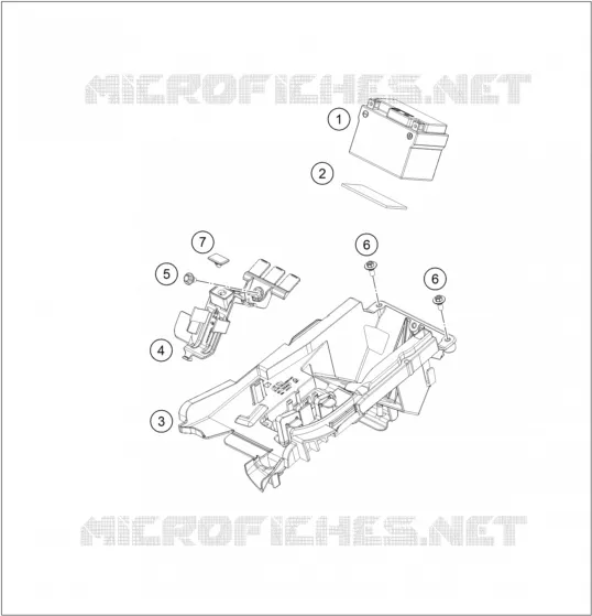 BATTERIE KTM MOTO 500 2021 EXC-F  500 EXC-F