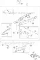 BRAS OSCILLANT  pour KTM 350 EXC-F SIX DAYS de 2021