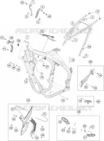 CADRE pour KTM 350 EXC-F SIX DAYS de 2021