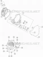 CARTER EMBRAYAGE pour KTM 350 EXC-F SIX DAYS de 2021