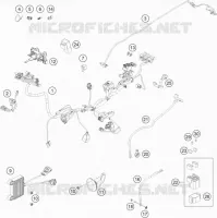 FAISCEAU ELECTRIQUE pour KTM 350 EXC-F SIX DAYS de 2021