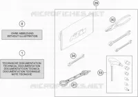 TROUSSE A OUTILS / MANUELS / OPTIONS pour KTM 350 EXC-F SIX DAYS de 2021