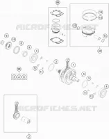 VILEBREQUIN / PISTON pour KTM 350 EXC-F SIX DAYS de 2021