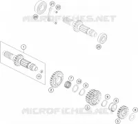 BOITE DE VITESSES   ARBRE PRIMAIRE pour KTM 450 SX-F de 2021