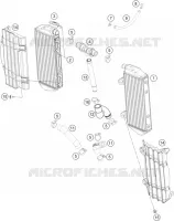 CIRCUIT DE REFROIDISSEMENT pour KTM 450 SX-F de 2021