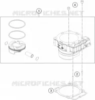 CYLINDRE pour KTM 450 SX-F de 2021