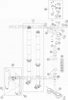 FOURCHE / T DE FOURCHE pour KTM 450 SX-F de 2021