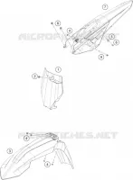 PLASTIQUES pour KTM 450 SX-F de 2021