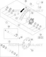 ROUE AVANT pour KTM 450 SX-F de 2021